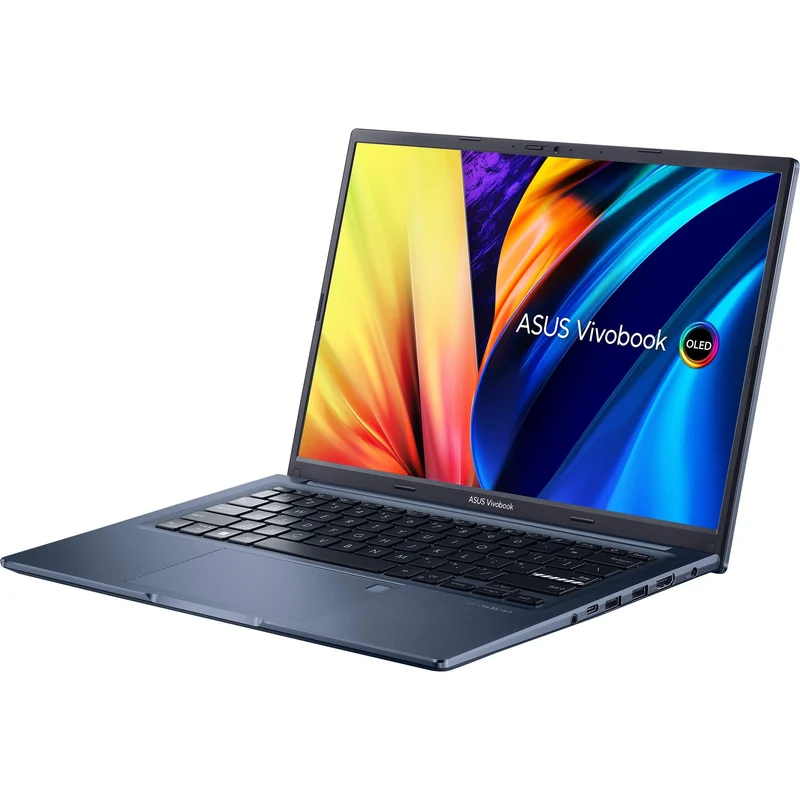 Asus Vivobook 14X OLED M1403QA-KM011WS Laptop (Quiet Blue) | 14" 2880 x 1800 | Ryzen 5 5600H | 8 GB RAM DDR4 | 512 GB SSD | AMD Radeon Vega 7 | Windows 11 Home | MS Office Home & Student 2021 | Asus BP1504 Casual Backpack
