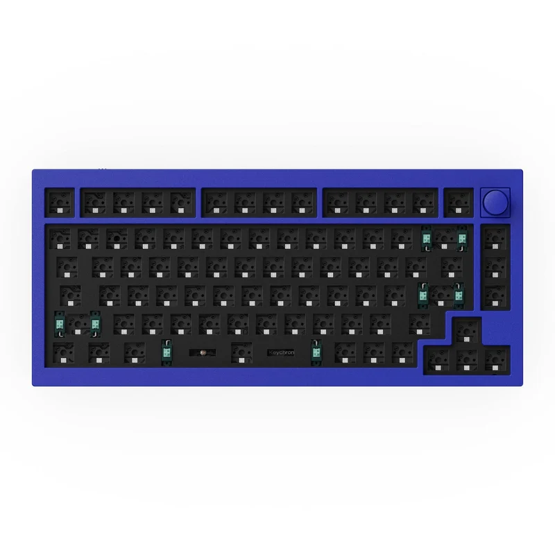 Keychron Q1 QMK Custom Mechanical Barebone Knob Keyboard Version 2 (Navy Blue) (Q1B3)