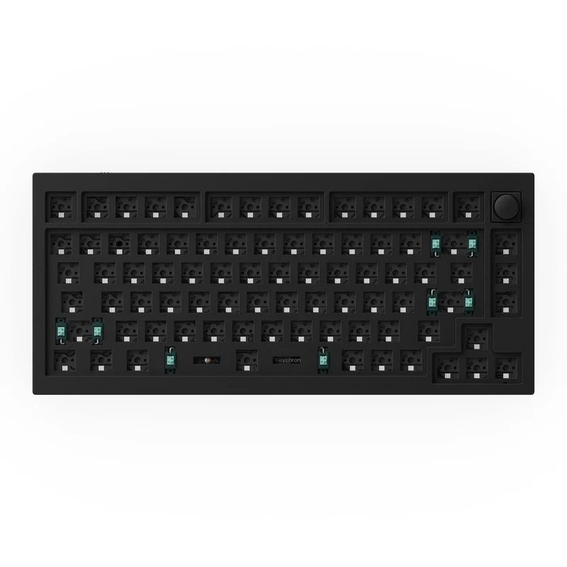 Keychron Q1 QMK Custom Mechanical Barebone Knob Keyboard Version 2 (Carbon Black) (Q1B1)