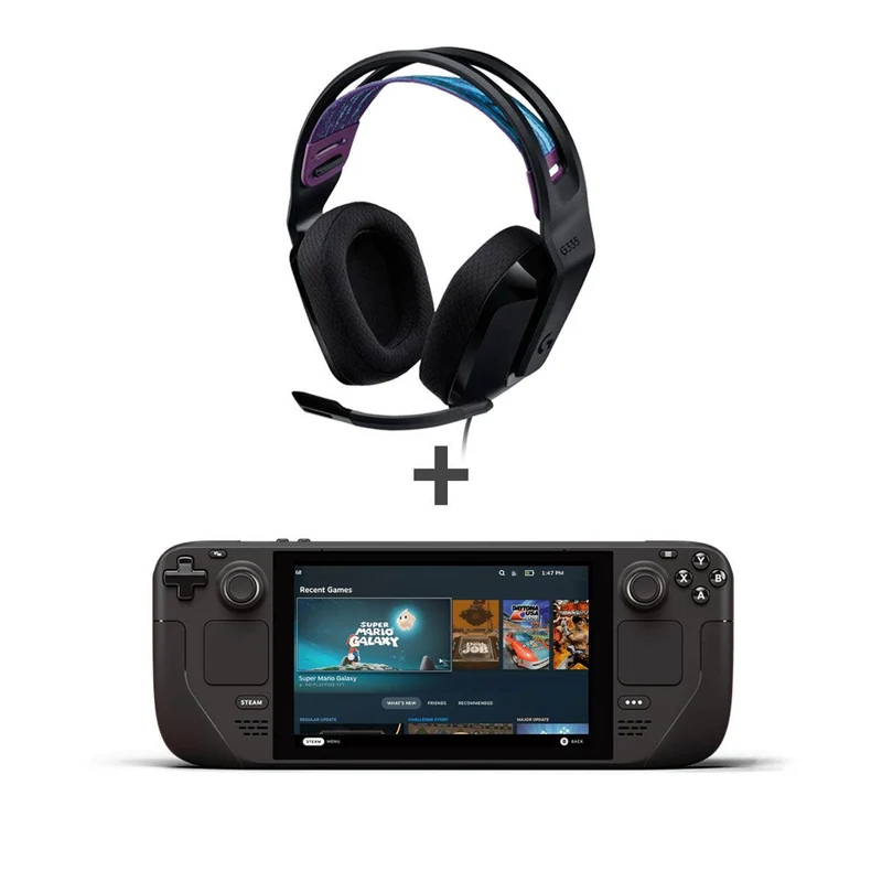 LOGITECH G335 WIRED GAMING HEADSET (BLACK) + STEAM DECK (64GB,256GB,512GB) BUNDLE