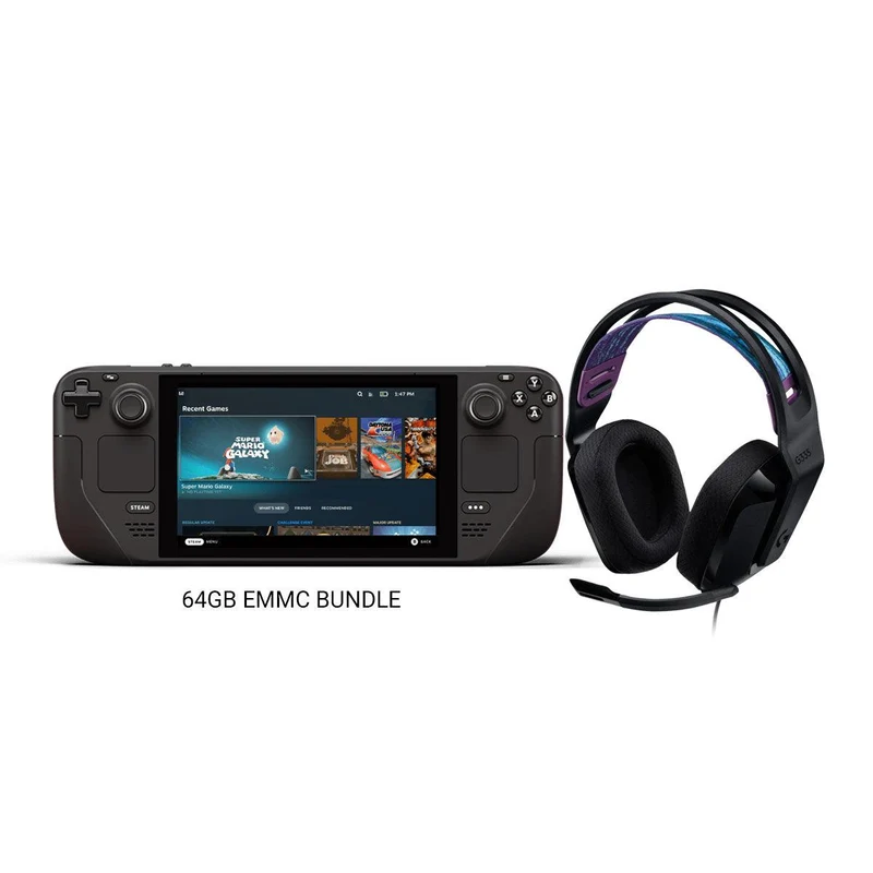 LOGITECH G335 WIRED GAMING HEADSET (BLACK) + STEAM DECK (64GB,256GB,512GB) BUNDLE