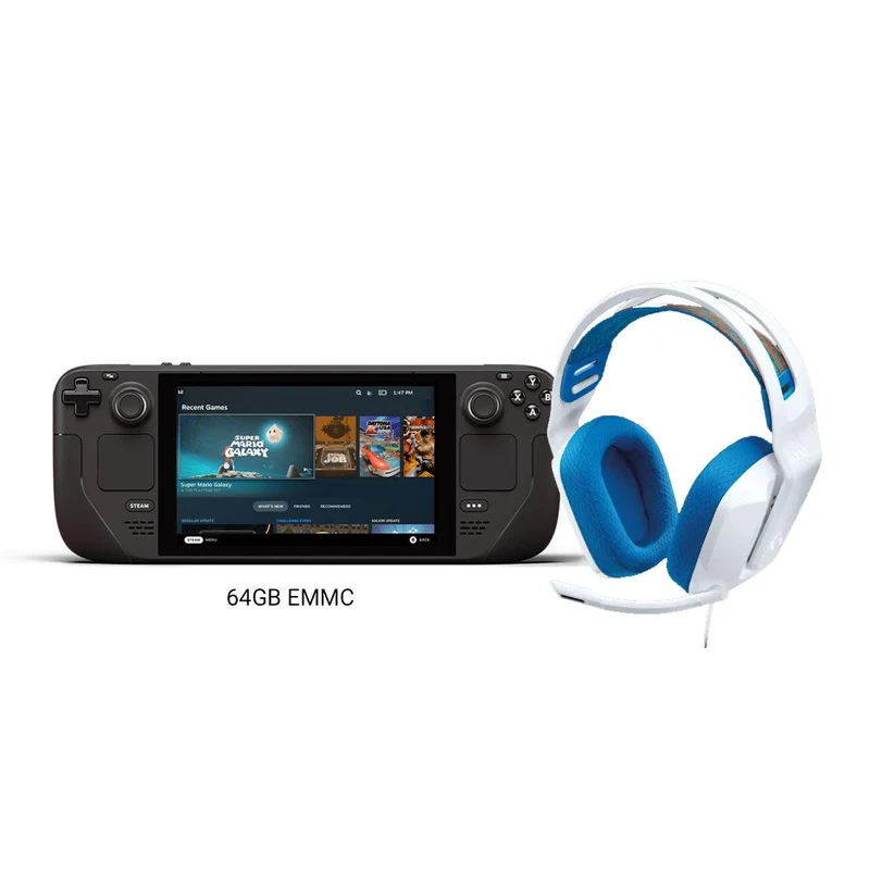 LOGITECH G335 WIRED GAMING HEADSET (WHITE) + STEAM DECK (64GB,256GB,512GB) BUNDLE