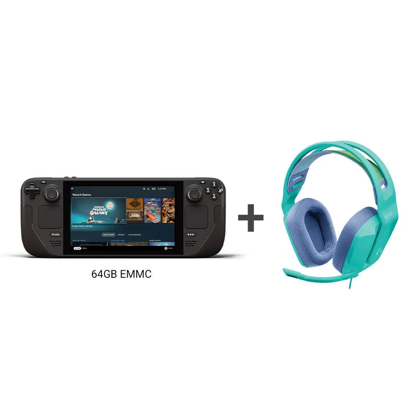 LOGITECH G335 WIRED GAMING HEADSET (MINT) + STEAM DECK (64GB,256GB,512GB) BUNDLE