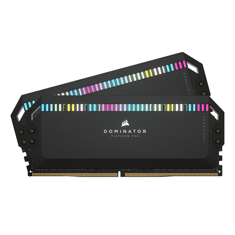 Corsair Dominator Platinum RGB 64GB (2X32GB) DDR5 DRAM 5200MHZ C40 Memory Kit (Black) (CMT64GX5M2B5200C40)