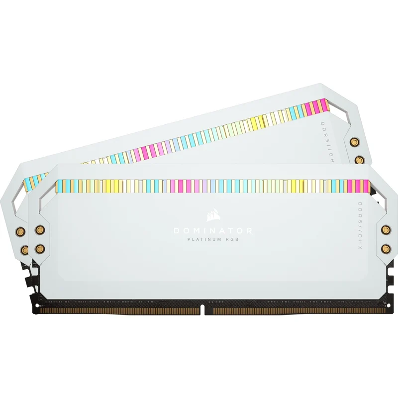 Corsair Dominator Platinum RGB 32GB (2X16GB) DDR5 DRAM 5200MHZ C40 Memory Kit (White) (CMT32GX5M2B5200C40W)