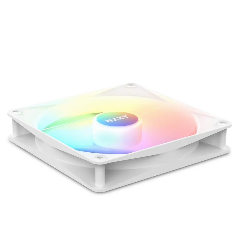 NZXT F120 RGB Core 120MM Hub-Mounted RGB Fan (Matte White) (RF-C12SF-W1)