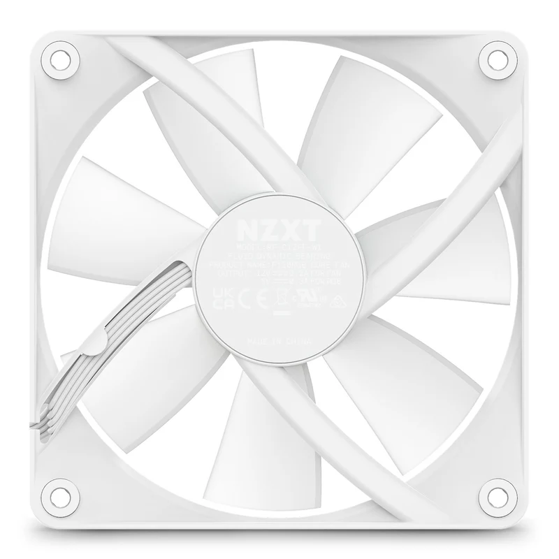 NZXT F120 RGB Core 120MM Hub-Mounted RGB Fan (Matte White) (RF-C12SF-W1)
