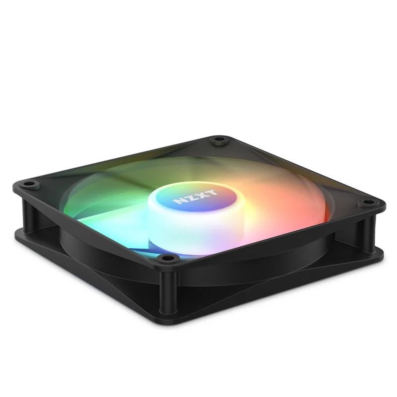 NZXT F120 RGB Core 120MM Hub-Mounted RGB Fan (Matte Black) (RF-C12SF-B1)