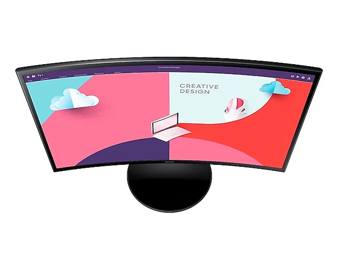 Samsung S3 LS24C360EAEXXP 24" FHD 75Hz Essential Curved Monitor (Black)