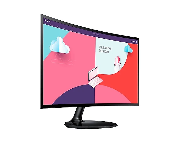Samsung S3 LS24C360EAEXXP 24" FHD 75Hz Essential Curved Monitor (Black)