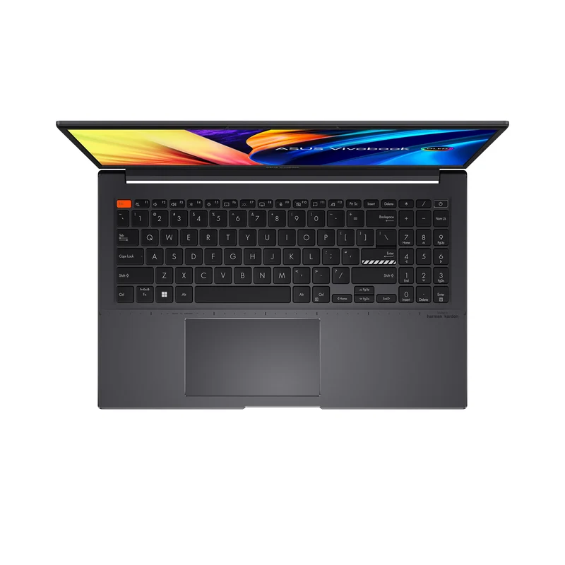 Asus Vivobook S 15 OLED K3502ZA-L1477WS Laptop (Indie Black) | 15.6” FHD (1920 x 1080) OLED | i5-12500H | 8GB RAM | 512GB SSD | Intel Iris Xe Graphics | Windows 11 Home | MS Office Home & Student 2021 | Asus BP1504 Casual Backpack