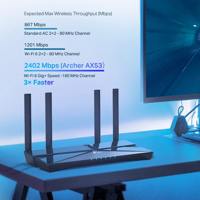 TP-Link AX3000 Dual-Band Gigabit WiFi-6 Router (Archer AX53)