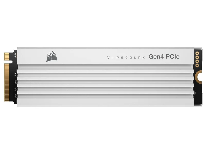 Corsair MP600 Pro LPX 2TB Gen4 PCIE M.2 SSD Compatible with PS5 (White) (CSSD-F2000GBMP600PLPW)