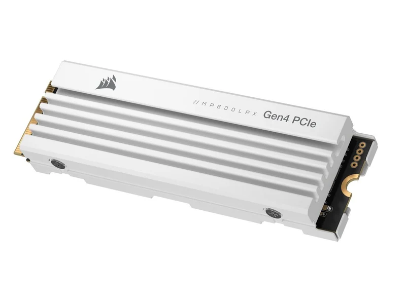 Corsair MP600 Pro LPX 2TB Gen4 PCIE M.2 SSD Compatible with PS5 (White) (CSSD-F2000GBMP600PLPW)
