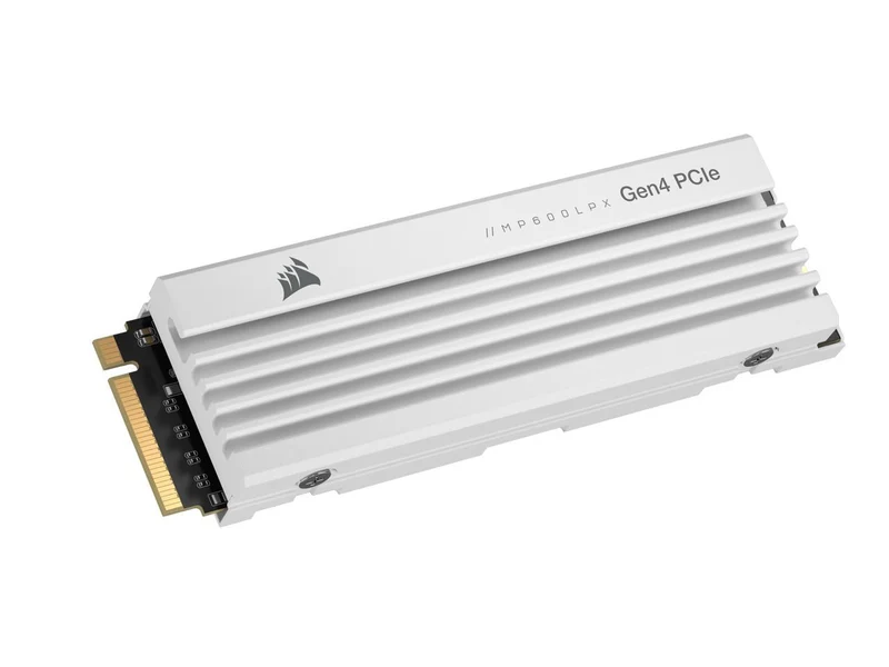 Corsair MP600 Pro LPX 2TB Gen4 PCIE M.2 SSD Compatible with PS5 (White) (CSSD-F2000GBMP600PLPW)