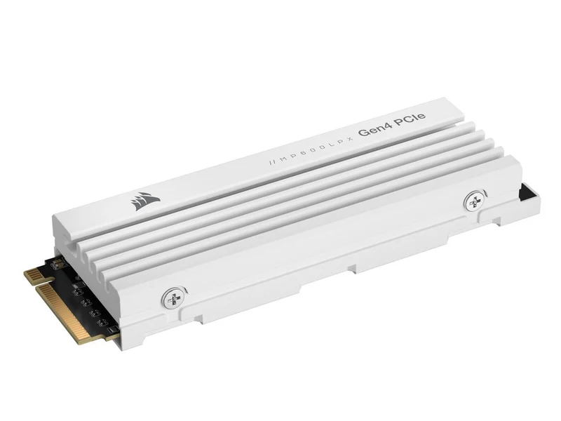 Corsair MP600 Pro LPX 1TB GEN4 PCIE M.2 SSD Compatible With PS5 (White) (CSSD-F1000GBMP600PLPW)