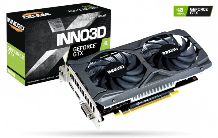 INNO3D GeForce GTX 1650 Twin X2 OC 4GB GDDR6 Graphics Card (N16502-04D6X-1720VA30)