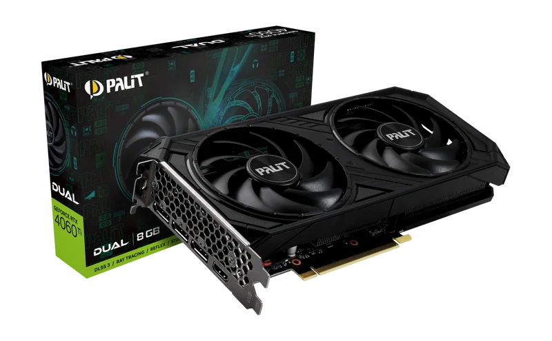 Palit GeForce RTX 4060 Ti Dual 8GB GDDR6 Graphics Card