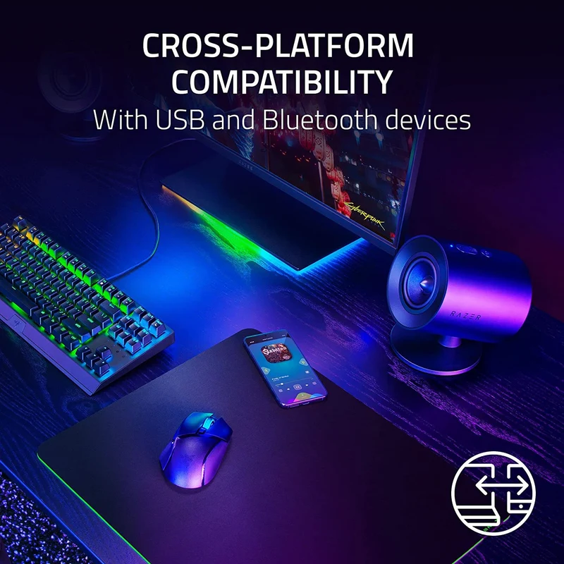 Razer Nommo V2 X Full-Range 2.0 PC Gaming Speakers
