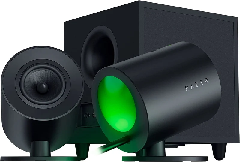Razer Nommo V2 Full-Range 2.1 PC Gaming Speakers With Wired Subwoofer
