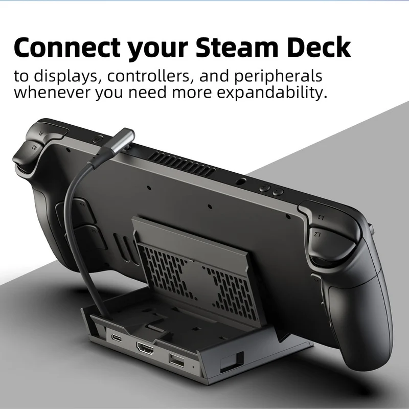 NSW Skull & Co. Steamdock For Steam Deck & Smart Devices (Black) (SDK-BK)