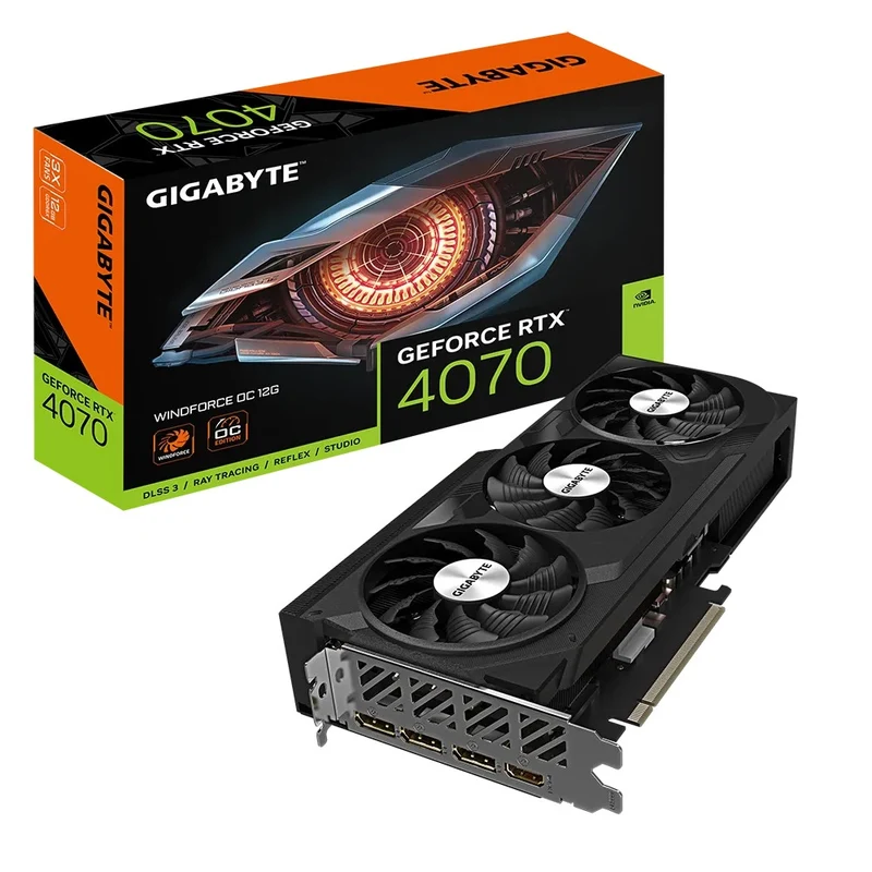 Gigabyte Geforce RTX 4070 Windforce OC 12GB GDDR6X Graphics Card