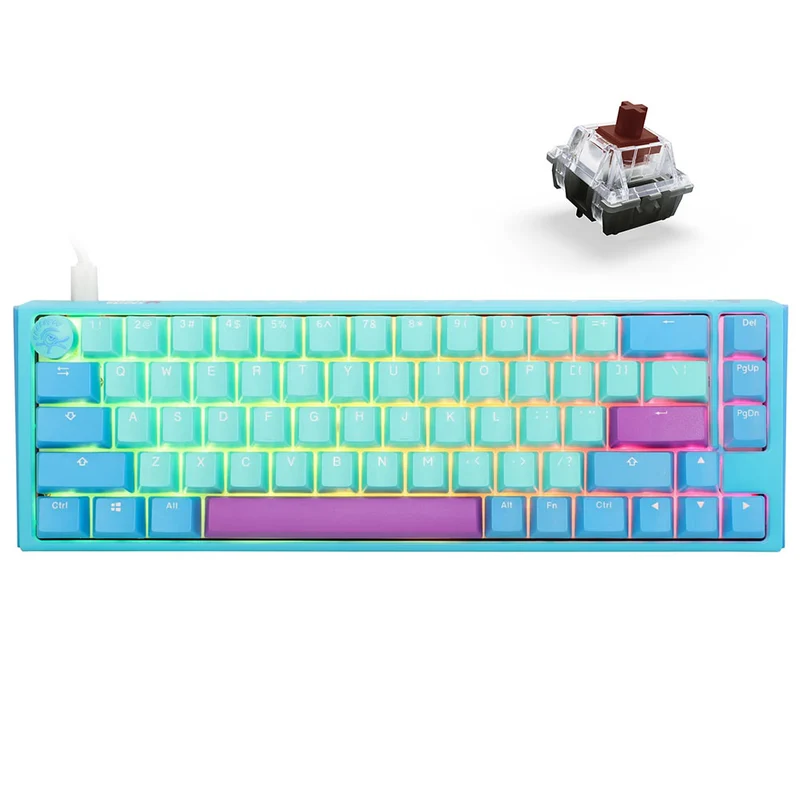 Ducky One 3 SF Frozen Llama Hotswap RGB Double-Shot PBT Mechanical Keyboard (Cherry RGB Brown) (DKON2167ST-BUSPDFLCVBC1)