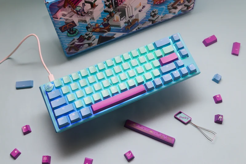Ducky One 3 SF Frozen Llama Hotswap RGB Double-Shot PBT Mechanical Keyboard (Cherry RGB Brown) (DKON2167ST-BUSPDFLCVBC1)