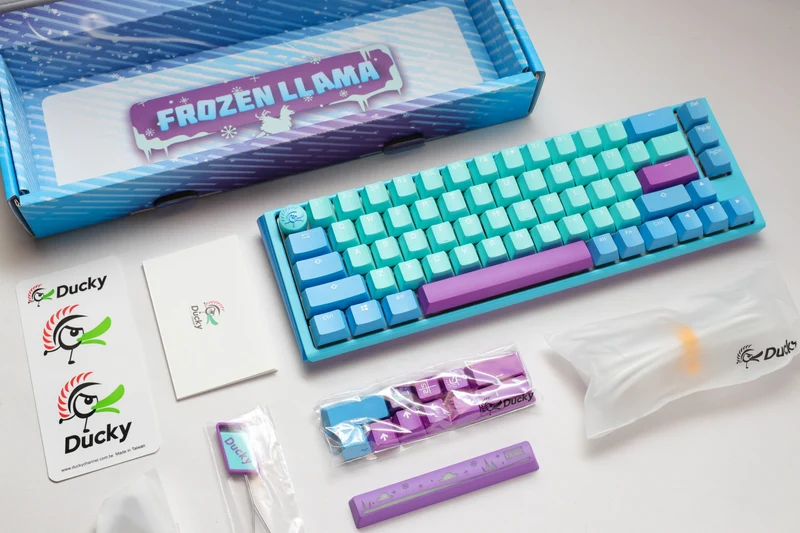Ducky One 3 SF Frozen Llama Hotswap RGB Double-Shot PBT Mechanical Keyboard (Cherry RGB Brown) (DKON2167ST-BUSPDFLCVBC1)