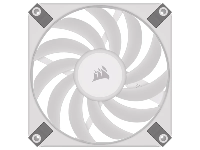 Corsair iCUE AF120 RGB Slim 120MM PWM Fluid Dynamic Bearing Fan With Lightning Node Core (White) (Twin Pack)