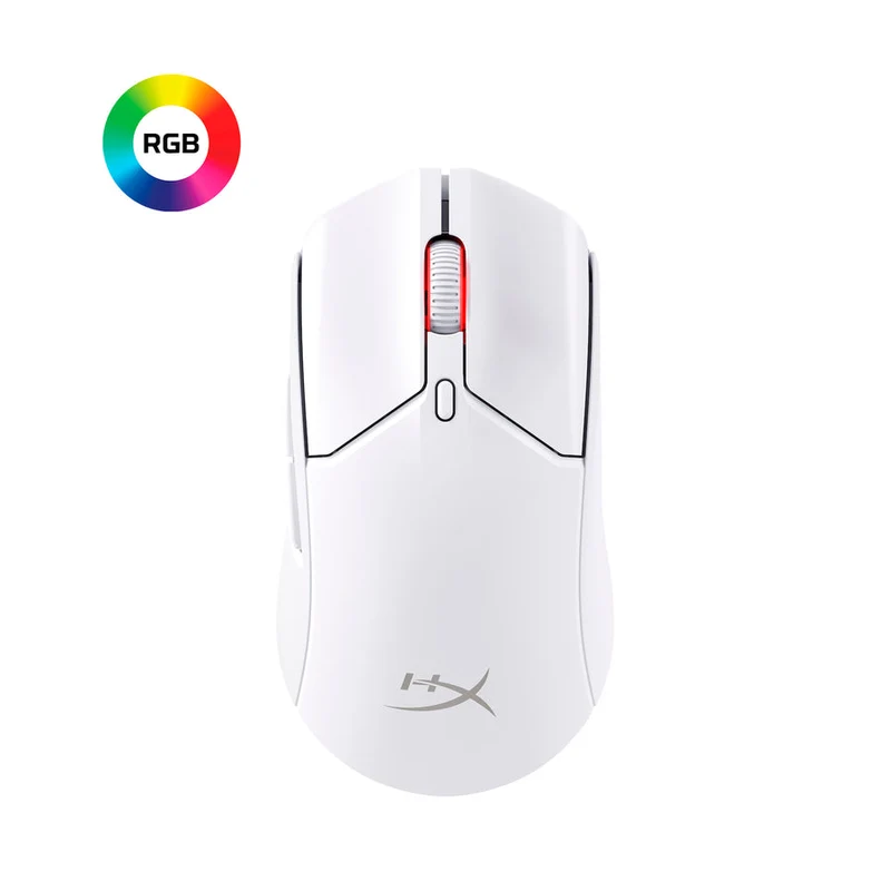 HyperX Pulsefire Haste 2 Ultra-Lightweight RGB Wireless Gaming Mouse For PC / PS5 / PS4 / XBOX X/S / XBOX One (White)