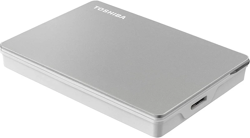Toshiba Canvio Flex 2TB 2.5" USB 3.2 Portable External Hard Drive (Silver)