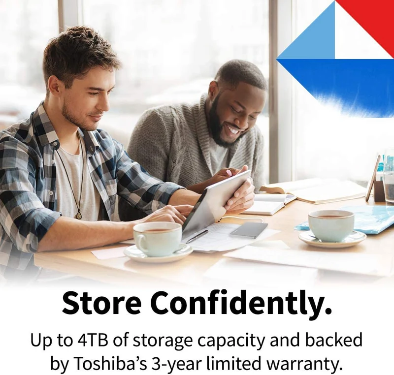 Toshiba Canvio Flex 1TB 2.5" USB 3.2 Portable External Hard Drive (Silver)