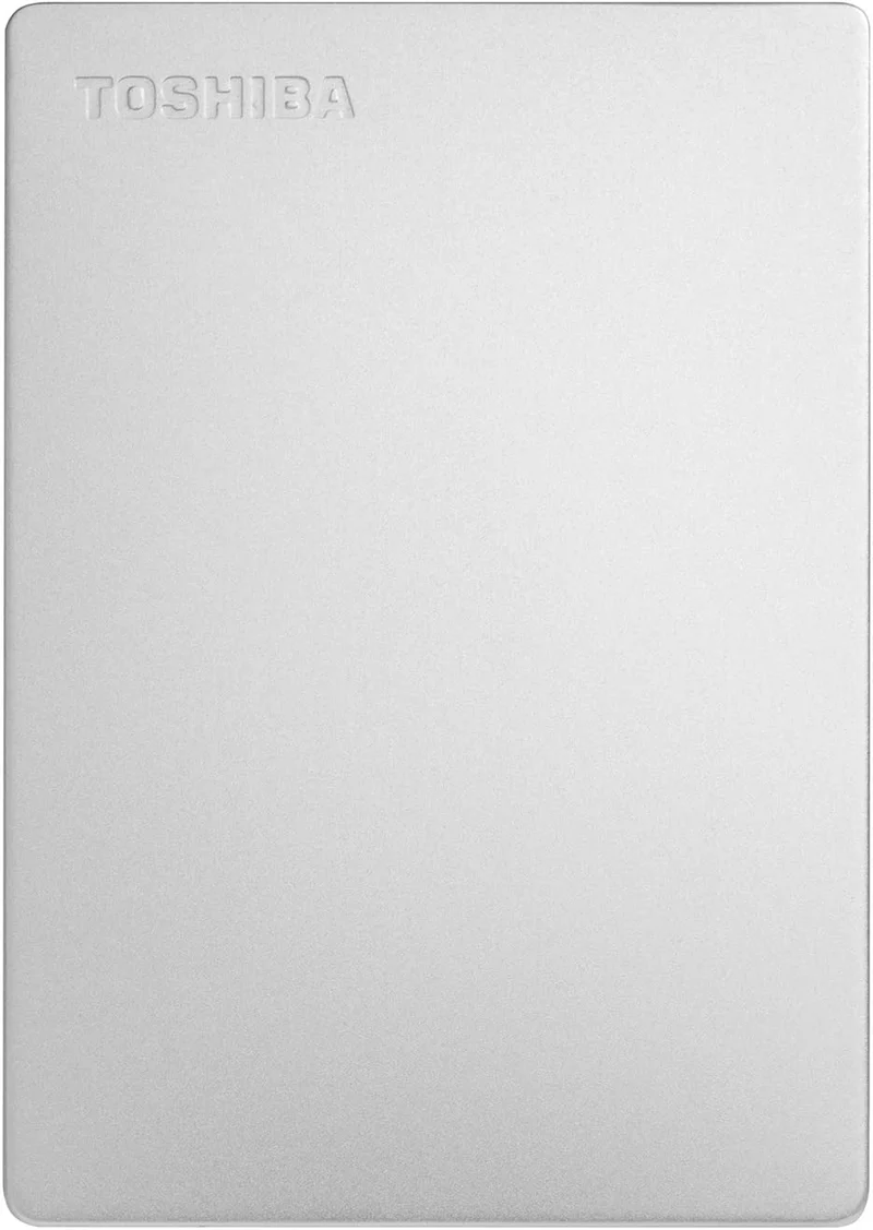 Toshiba Canvio Slim 2TB 2.5" USB 3.0 Portable External Hard Drive (Silver)