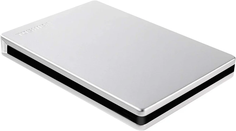 Toshiba Canvio Slim 2TB 2.5" USB 3.0 Portable External Hard Drive (Silver)