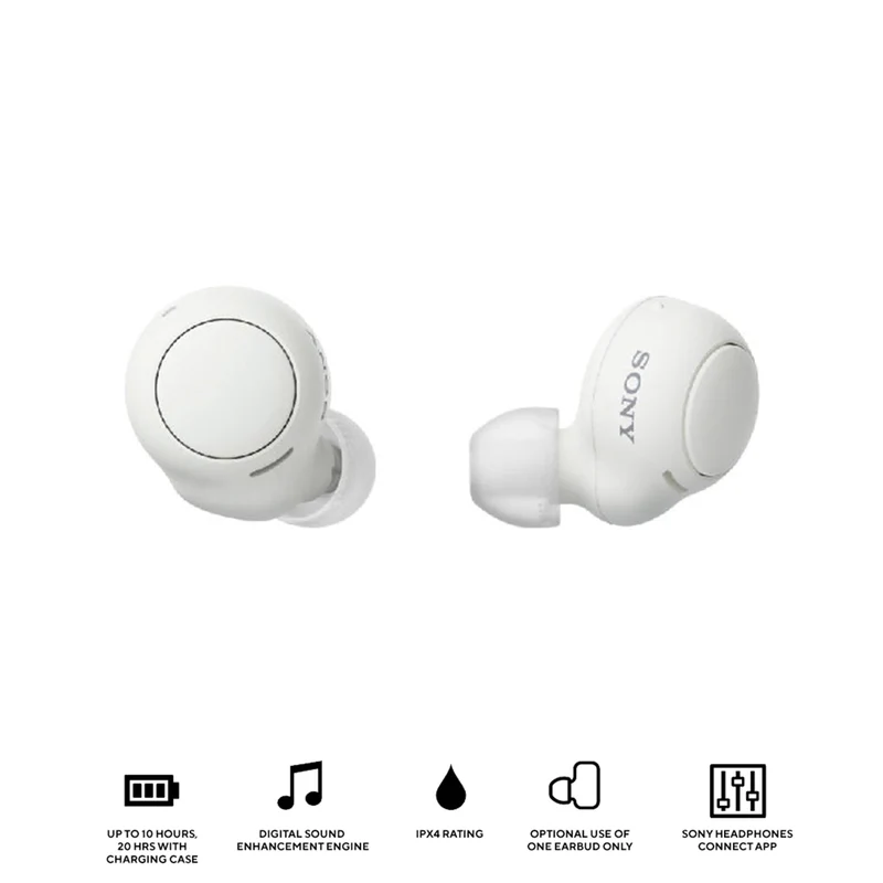 Sony WF-C500 Truly Wireless Headphones (White)