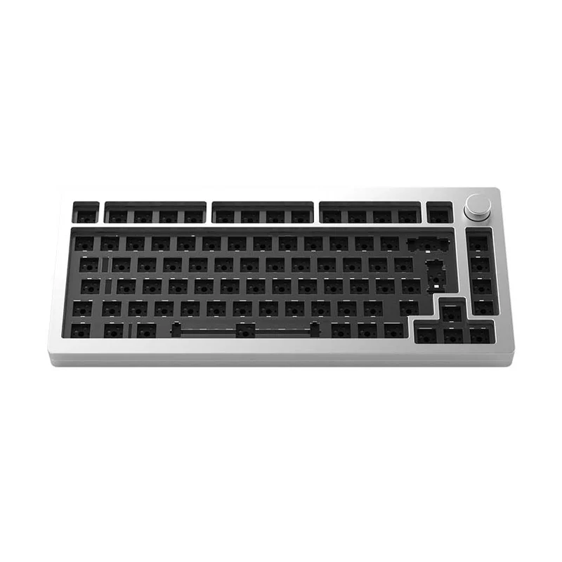MonsGeek M1 Aluminium Case Mechanical Keyboard Hot-Swappable Gasket DIY Kit (Silver)