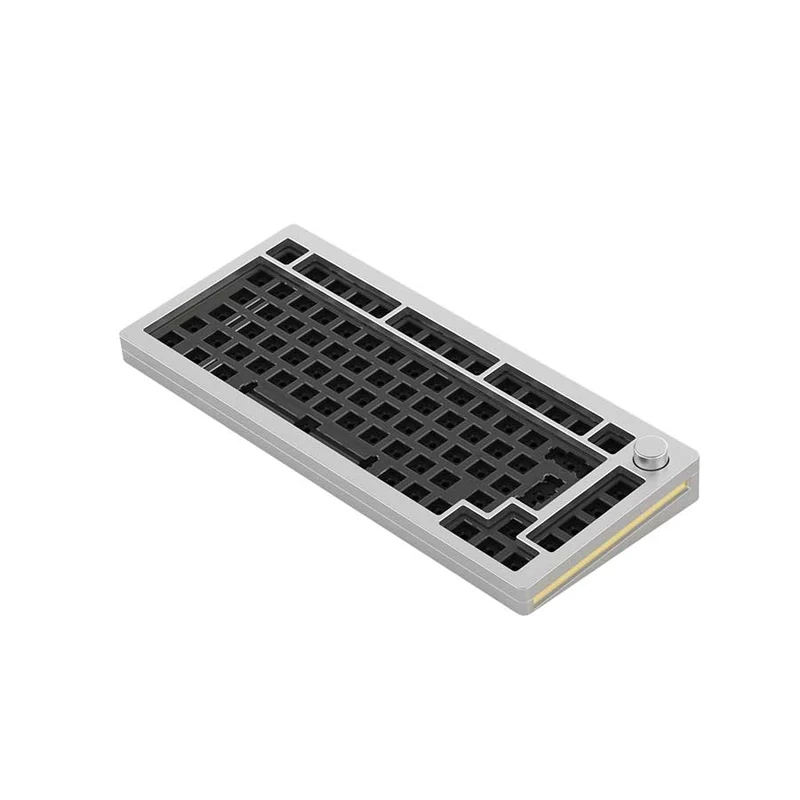 MonsGeek M1 Aluminium Case Mechanical Keyboard Hot-Swappable Gasket DIY Kit (Silver)