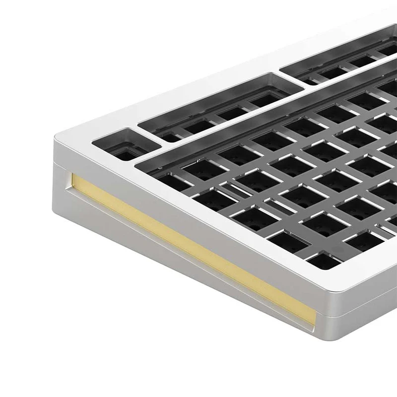 MonsGeek M1 Aluminium Case Mechanical Keyboard Hot-Swappable Gasket DIY Kit (Silver)