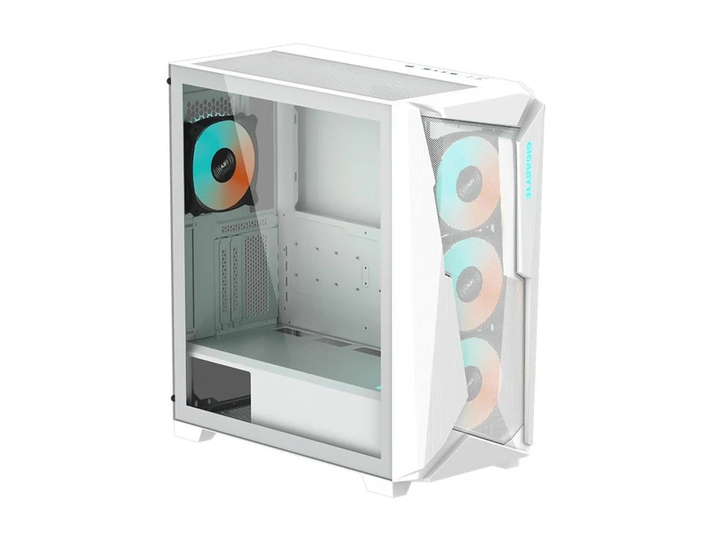 Gigabyte C301 Tempered Glass RGB ATX Mid-Tower PC Case - White (GB-C301GW)