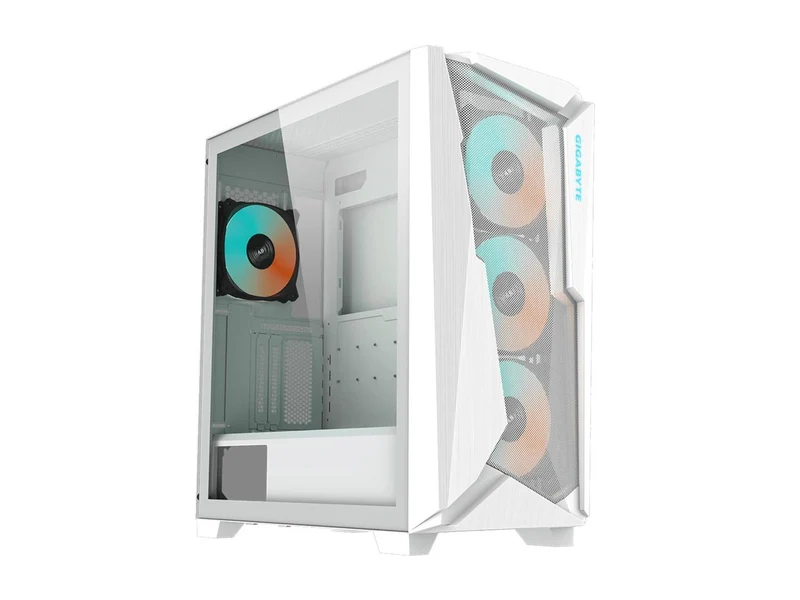 Gigabyte C301 Tempered Glass RGB ATX Mid-Tower PC Case - White (GB-C301GW)