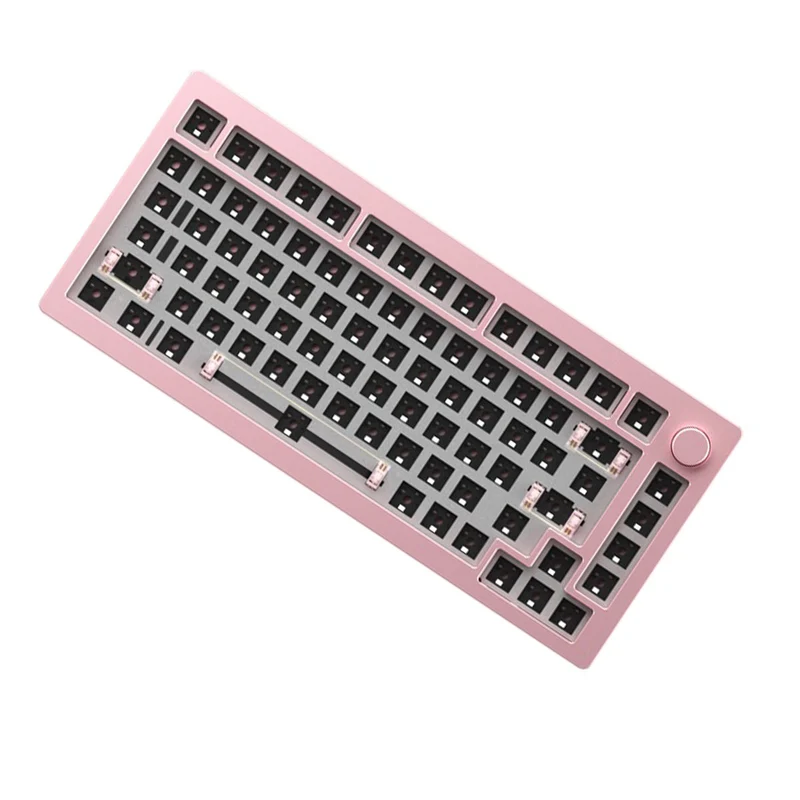 MonsGeek M1 Aluminium Case Mechanical Keyboard Hot-Swappable Gasket DIY Kit (Pink)