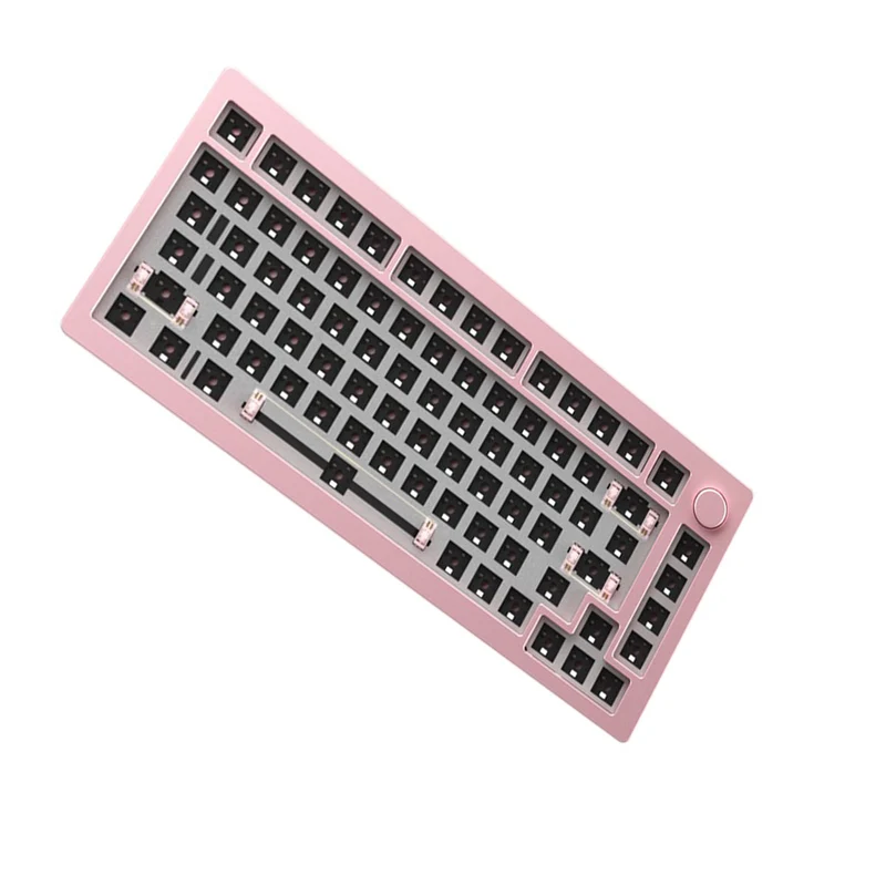 MonsGeek M1 Aluminium Case Mechanical Keyboard Hot-Swappable Gasket DIY Kit (Pink)