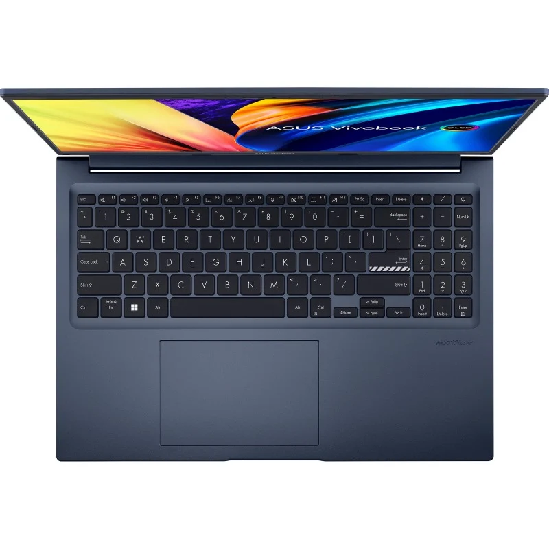 Asus Vivobook 16X OLED M1603QA-L2122WS Laptop (Quiet Blue) | 4K (3840 x 2400) OLED | Ryzen 5 5600H | 8 GB RAM | 512 GB SSD | AMD Radeon Graphics | Windows 11 Home | MS Office Home & Student 2021 | Asus BP1504 Casual Backpack