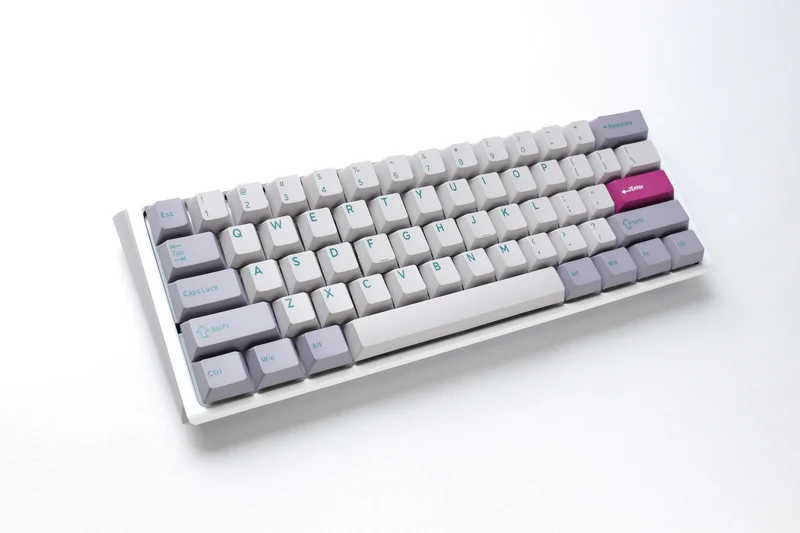Ducky One 3 Mini Mist Grey Hotswap RGB Double-Shot PBT Mechanical Keyboard (Cherry RGB Red) (DKON2161ST-RUSPDMIWHHC2)
