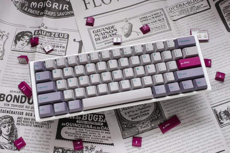 Ducky One 3 Mini Mist Grey Hotswap RGB Double-Shot PBT Mechanical Keyboard (Cherry RGB Red) (DKON2161ST-RUSPDMIWHHC2)