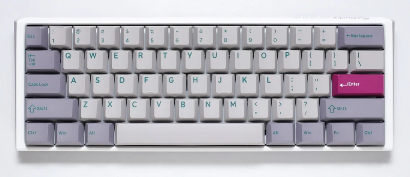 Ducky One 3 Mini Mist Grey Hotswap RGB Double-Shot PBT Mechanical Keyboard (Cherry RGB Red) (DKON2161ST-RUSPDMIWHHC2)
