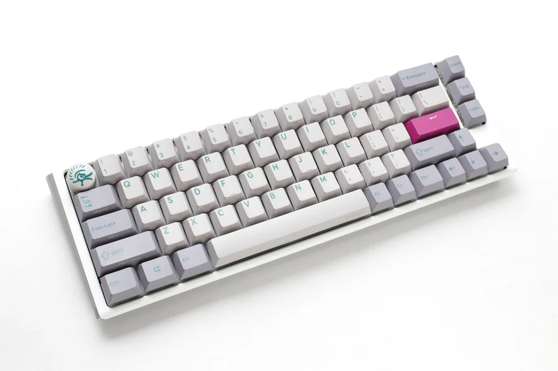 Ducky One 3 SF Mist Grey Hotswap RGB Double-Shot PBT Mechanical Keyboard (Cherry RGB Red) (DKON2167ST-RUSPDMIWHHC2)