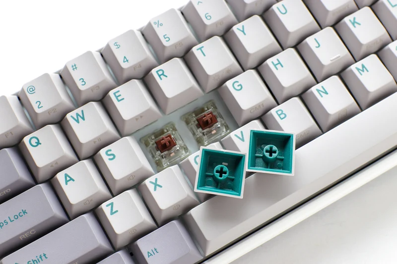 Ducky One 3 SF Mist Grey Hotswap RGB Double-Shot PBT Mechanical Keyboard (Cherry RGB Red) (DKON2167ST-RUSPDMIWHHC2)