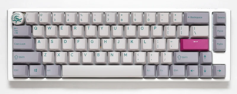 Ducky One 3 SF Mist Grey Hotswap RGB Double-Shot PBT Mechanical Keyboard (Cherry RGB Red) (DKON2167ST-RUSPDMIWHHC2)